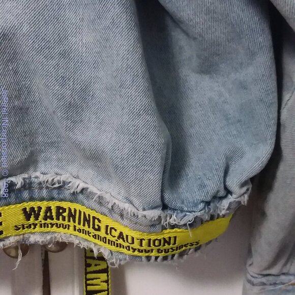 Designer H/MADE Warning (caution) Runway Short Jacket - Picture 13 of 16